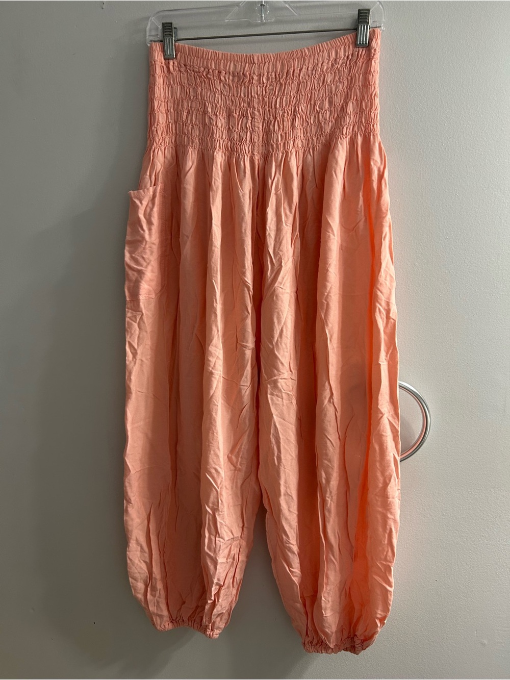 Bangkok pants Stretchy waist lounge pants lightweight comfy cropped ankle boho
